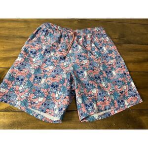 Peter Millar Swim Trunks Crown Ranch Water Skulls Print Size Small NWT